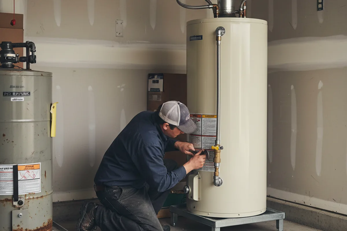 Water heater and shutoff valve replacement in White Rock
